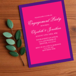Invitation Fête de fiançailles minimaliste Lever de soleil vi