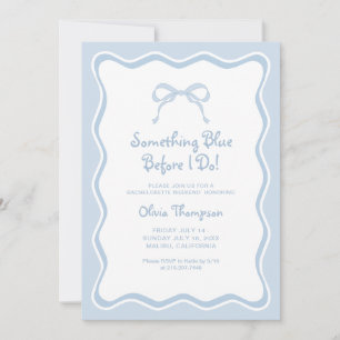 Invitation Fête de Fiançailles Something Blue