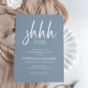 Invitation Fête de fiançailles surprise avec calligraphie chi