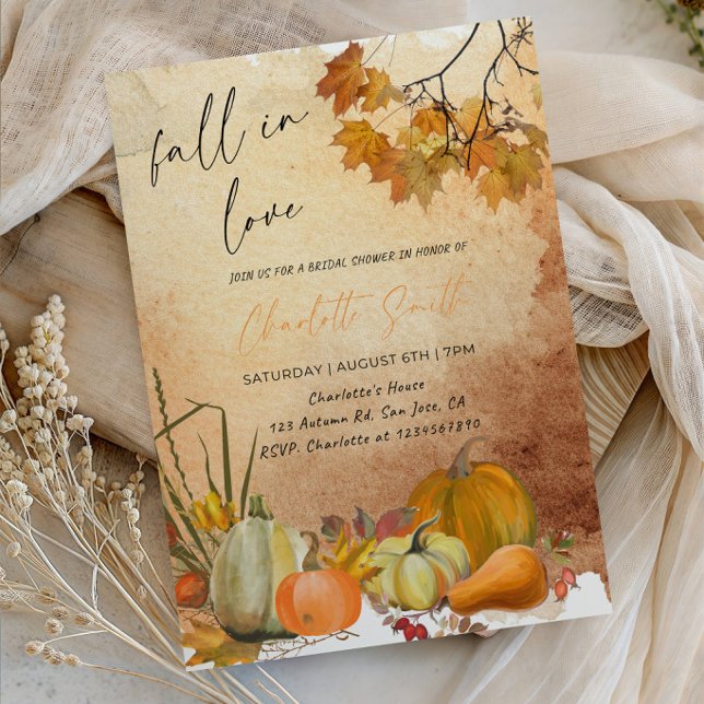 Invitation Fête de fiançailles "Tombez amoureuse" (Créateur téléchargé)