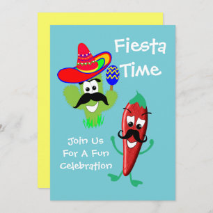 Invitation Fête de Fiesta à l'ambiance mexicaine