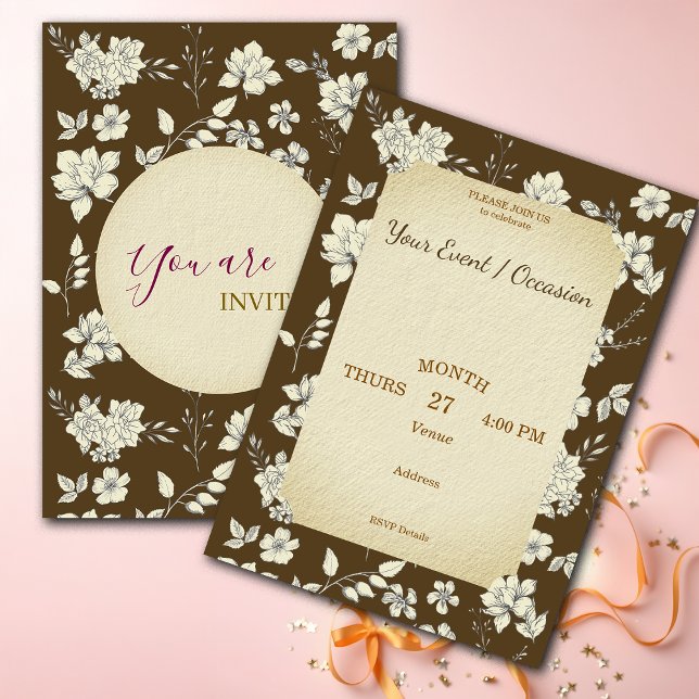 Invitation Fête de fin d'année Anniversaire Mariage Générique (Créateur téléchargé)