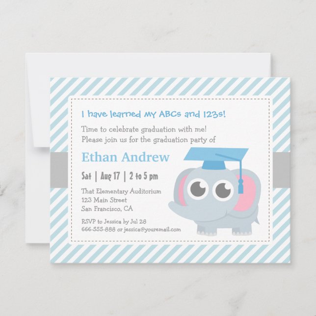 Invitation Fête de fin d'année de la maternelle de Petit Élép (Devant)