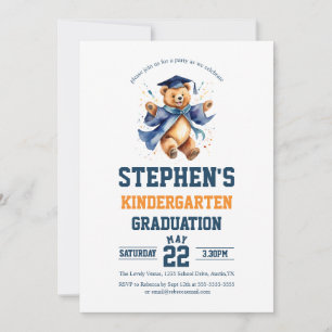 Invitation Fête de fin d'année de maternelle Ourson mignon 