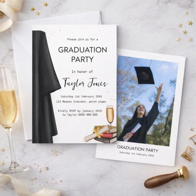 Invitation Fête de fin d'études (Créateur téléchargé)