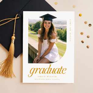 Invitation Fête de fin d'études de la photo d'Arches Élégante