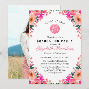Invitation Fête de fin d'études de l'école d'infirmières au s