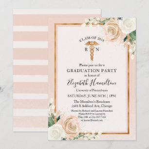 Invitation Fête de fin d'études de l'école d'infirmières en r