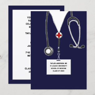 Invitation Fête de fin d'études Médicales