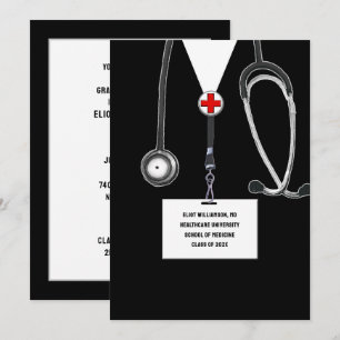 Invitation Fête de fin d'études Médicales