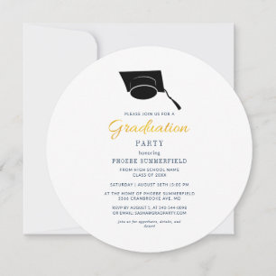 Invitation Fête de fin d'études moderne 2026