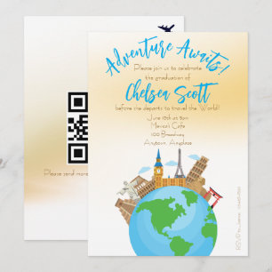 Invitation Fête de fin d'études pour une aventure