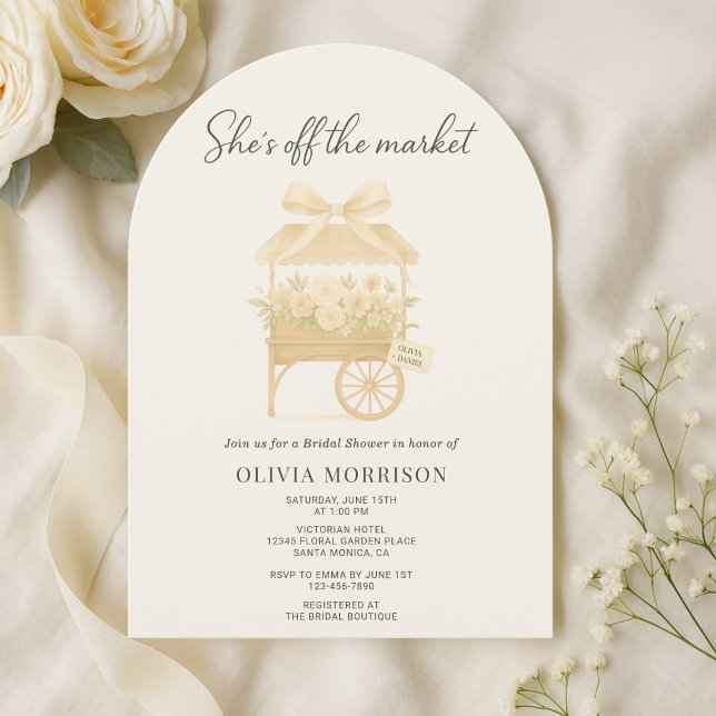 Invitation Fête de Fleurs Élégante pour Mariage (Créateur téléchargé)