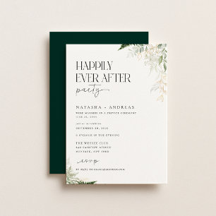 Invitation Fête de forêt sauvage pour toujours
