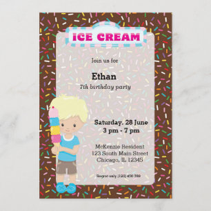 Invitation Fête de glace