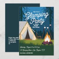 Fête de Glamping Tente et Feu de Camp Cozy