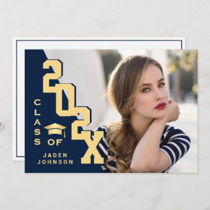 Invitation Fête de graduation de la photographie moderne