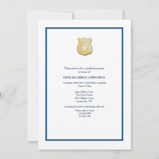 Invitation Fête de graduation de l'Académie de police de la L
