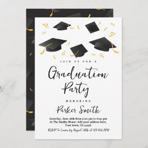 Invitation Fête de graduation moderne