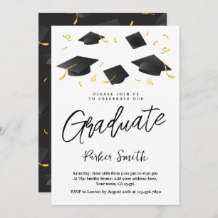 Invitation Fête de graduation moderne