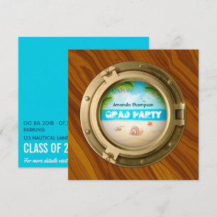 Invitation Fête de graduation nautique