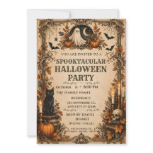 Fête de Halloween personnalisée vintage