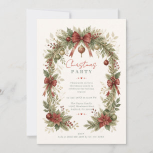 Invitation Fête de jardin de Noël nostalgique aux arches TMF2