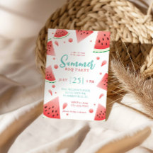 Fête de jardin d'été au barbecue avec pastèque