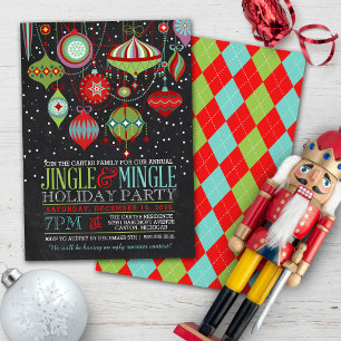 Invitation Fête de Jingle et Mingle   Noël