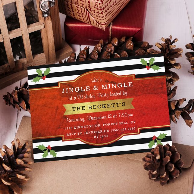 Invitation Fête de Jingle & Mingle (Créateur téléchargé)
