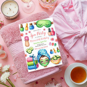 Invitation Fête de jour spa Fête d'anniversaire