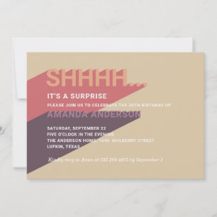 Invitation Fête de la 30ème surprise moderne. 40e anniversair