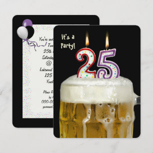 Invitation fête de la bière 25e anniversaire