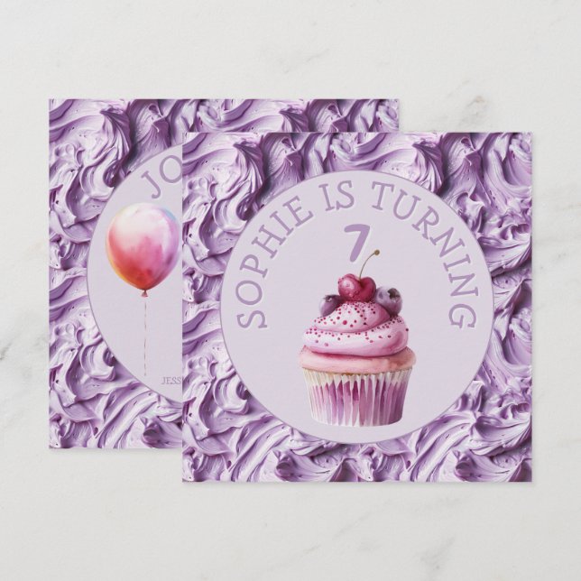 Invitation Fête de la crème au beurre (Devant / Derrière)