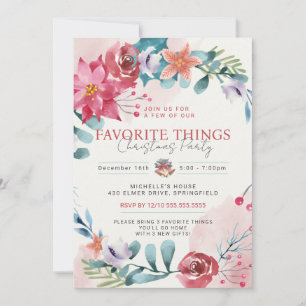 Invitation Fête de la décoration de Noël