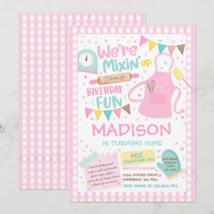 Invitation Fête de la fête d'anniversaire de la boulangerie F