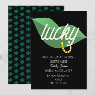 Invitation Fête de la Fête des mariées de la Saint Patrick