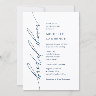 Invitation Fête de la Fête des mariées, Romantique moderne