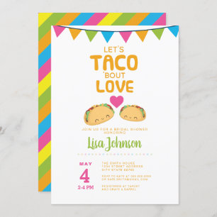 Invitation Fête de la Fête des mariées Taco// Taco 'Bout Love