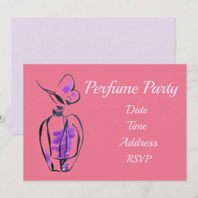 Invitation Fête de la fête du parfum (Devant / Derrière)
