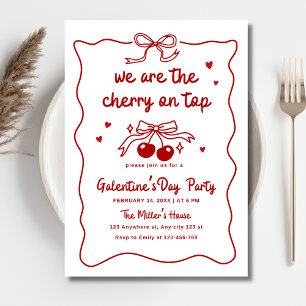 Invitation Fête de la Galentine, Fête de la Saint-Valentin en