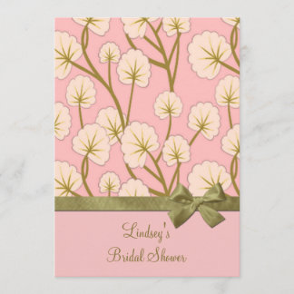 Invitation Fête de la mariée de bouquet de sucrerie de coton