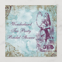 Fête de la mariée du pays des merveilles d'Alice