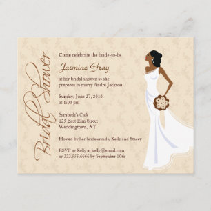 Invitation Fête de la mariée moderne de Champagne d'élégance