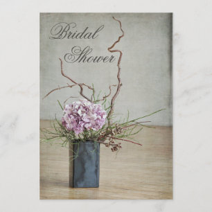 Invitation Fête de la mariée rustique chic de disposition