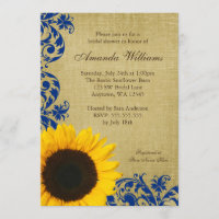 Fête de la mariée rustique de remous de bleu de