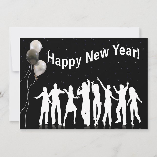 Invitation Fête de la Nouvelle Année (Devant)