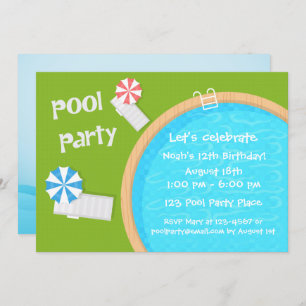 Invitation Fête de la piscine