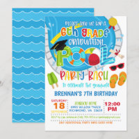 Fête de la piscine de 6e année - Garçon