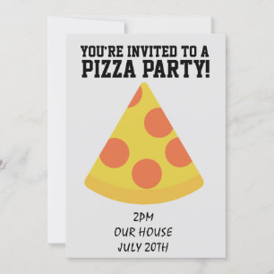 INVITATION FÊTE DE LA PIZZA !INVITATIONS